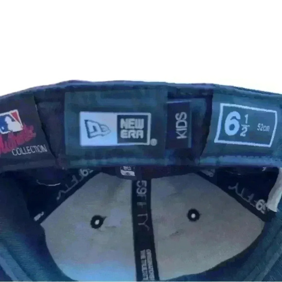 New York Yankees New Era YOUTH 6.5 Authentic 59FIFTY Fitted‎ Hat - Navy - Clean! - Picture 5 of 6